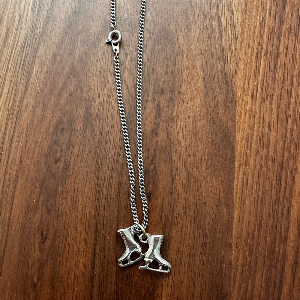 Ice skating necklace
